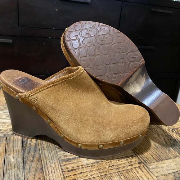 UGG | Shoes | Ugg Marsalis Wedge Clogs Sz 9 | Poshmark